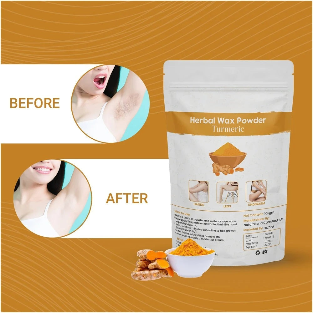 TURMERIC WAX POWDER 100 GM (PACK OF 3)