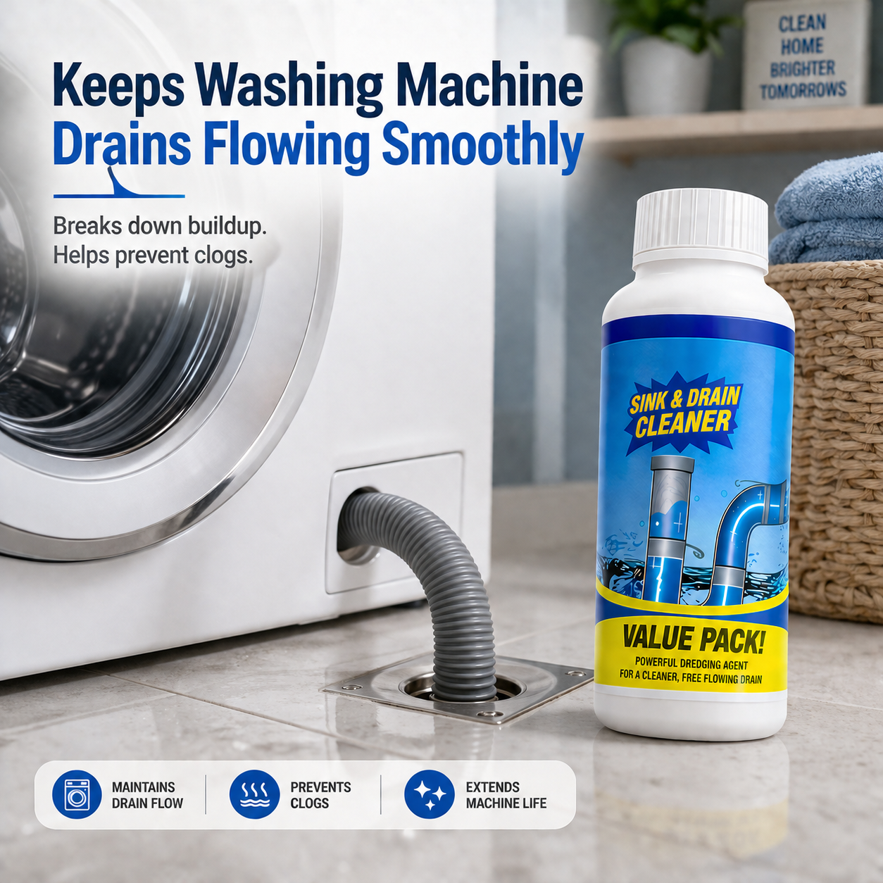 Powerful Drain & Sink Cleaner | Buy 1 Get 3 FREE 🔥